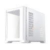 1st Player UV6 Tempered Glass Micro ATX Gaming Case - White with 3 RGB Fans