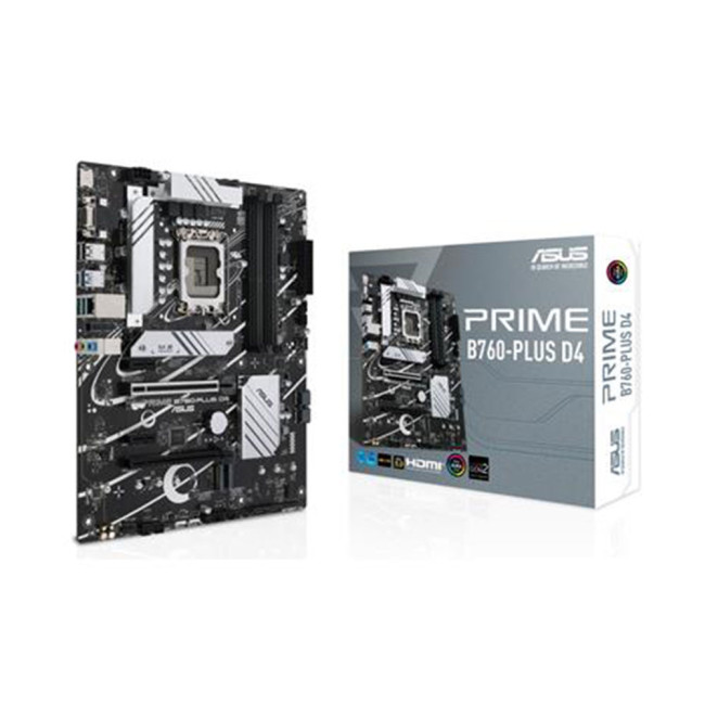 ASUS Prime B760-PLUS D4 Intel B760 LGA 1700 ATX motherboard PCIe 5.0 HDMI VGA DisplayPort - 90MB1CW0-M1EAY0