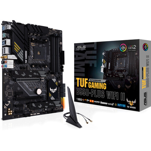 ASUS TUF GAMING B550-PLUS WIFI II DDR4 ATX Socket AM4 Motherboard