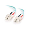 C2G 85514 2m 50/125 Duplex LSZH Jacket Fibre Optic Cable - Turquoise