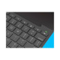 Logitech Slim Folio Mobile Device Bluetooth Keyboard QWERTZ Swiss - Black
