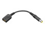 Lenovo ThinkPad Barrel Power Conversion Cable Black - 4X90E53069