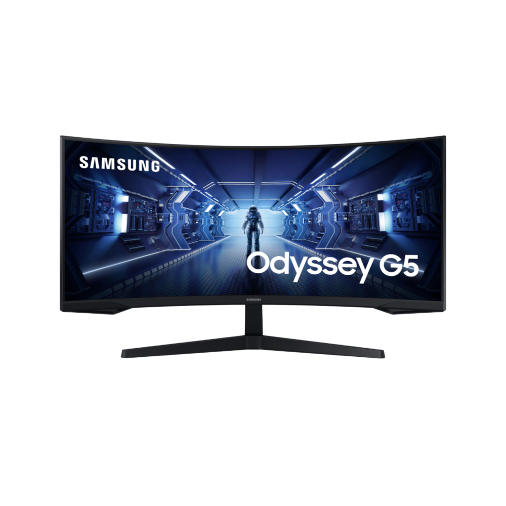 Samsung Black Odyssey G55t 34" 3440 X 1440 Ultrawide Quad Hd Va 165Hz Amd Freesync 1Ms Curved Gaming Monitor Size 34