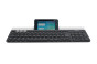 Logitech K780 Keyboard RF Wireless + Bluetooth QWERTY UK English Grey,White