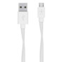 Belkin Flat Micro-USB to USB-A USB Cable 1.2 m USB, Male/Male, White