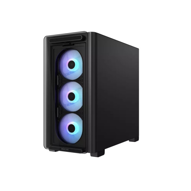 ASUS A23 PLUS RGB Tempered Glass Micro ATX Gaming Case - Black