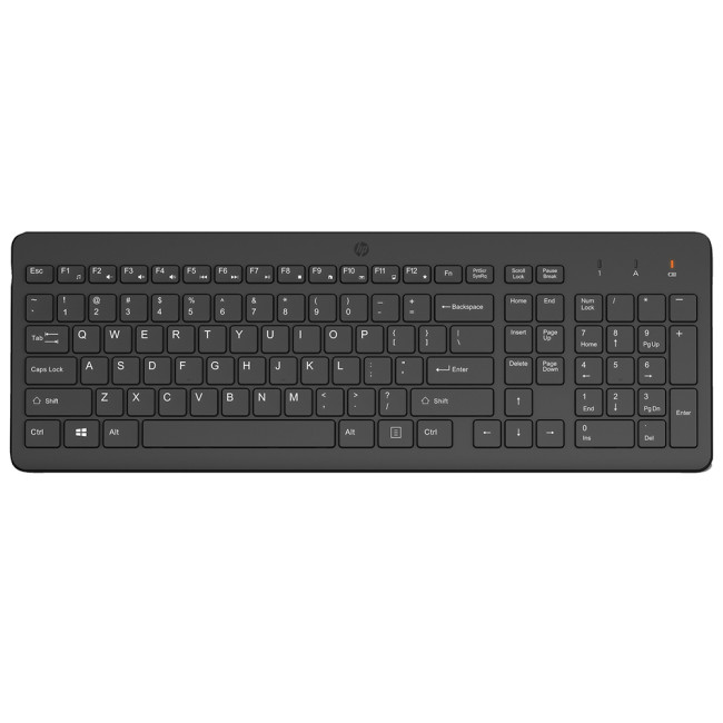 HP 225 Wireless QWERTY Keyboard Black - 805T1AA#ABU