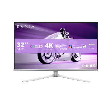 Refurbished Philips Evnia 8000 32" 4K Ultra HD OLED QD-OLED 240Hz 0.03ms DisplayPort HDMI Gaming Monitor