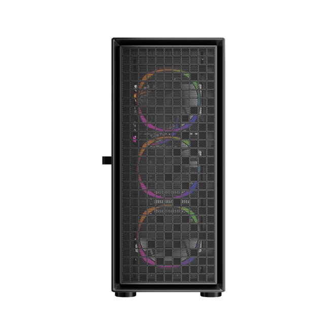 1st Player Go6-BK-4FS1 Tempered Glass Mid Tower Gaming Case - Black with RGB Fans