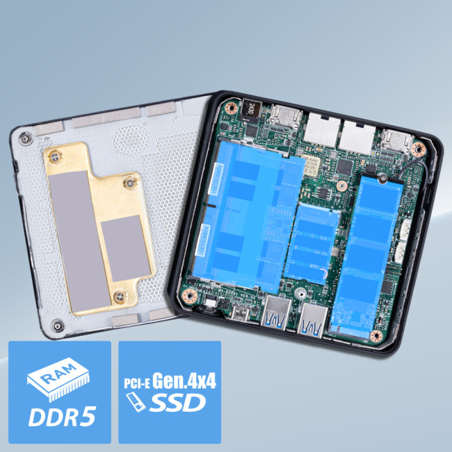 MSI Cubi NUC AI 1UMG Intel Core Ultra 7 155H NO RAM NO Storage NO OS Barebone SFF Mini Desktop PC