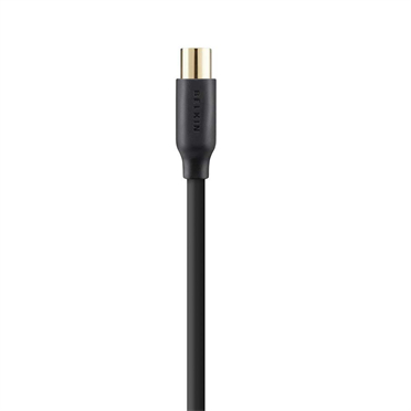Belkin F3Y057BT2M coaxial cable length 2 m, Perfect for HDTV, Black