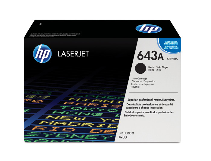 HP Q5950A Colour LaserJet 643A Black Original Toner Cartridge 11000 pages Yield