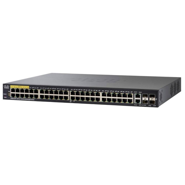 Refurbished Cisco Small Business SF350-48 Managed Switch L2/L3 Fast Ethernet (10/100) 1U Black