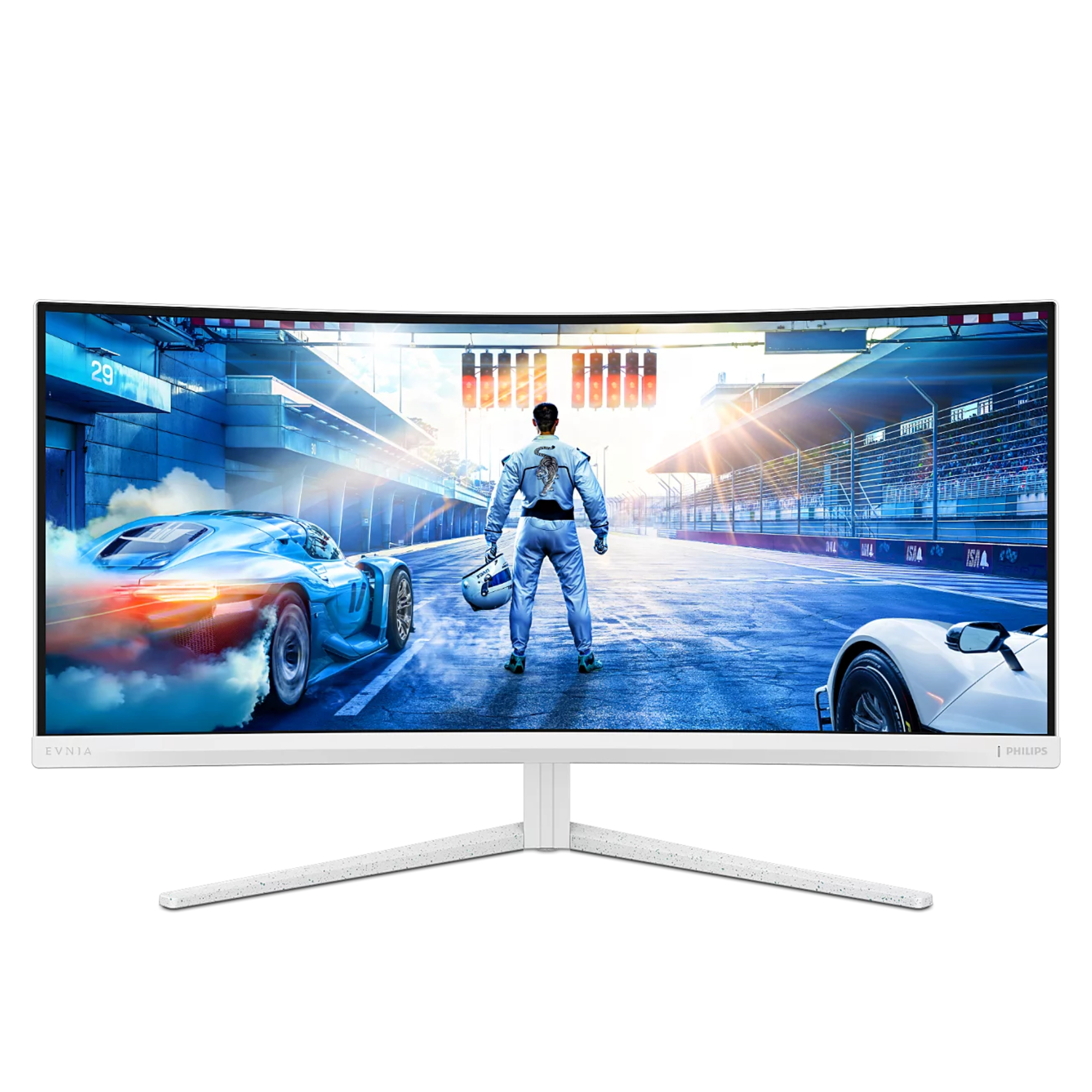 Philips Evnia 34M2C5601QA/00 34" UltraWide Quad HD Fast-VA 200Hz 0.3ms USB-C Height Adjustable Curved Gaming Monitor with Speakers