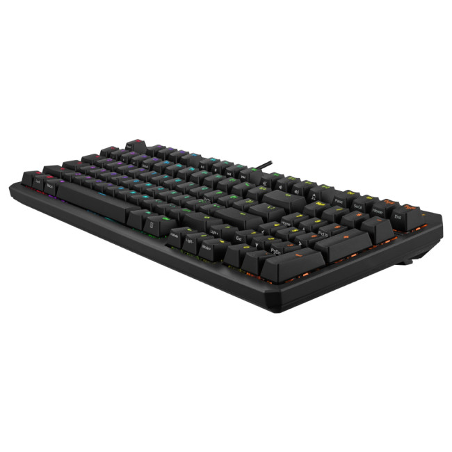 ASUS TUF GAMING K3 Gen II Optical-Mechanical Compact Gaming Keyboard, 97-Key Layout, Dampening Foam, IP57, RGB Lighting