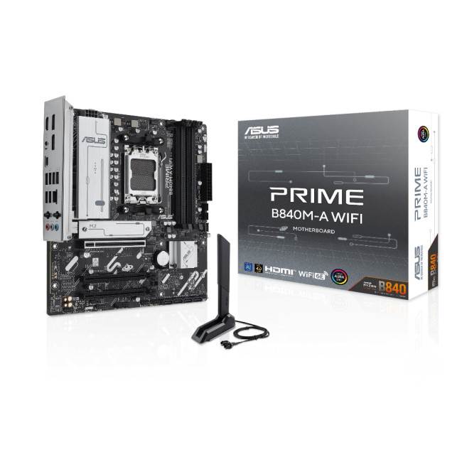 ASUS PRIME B840M-A WIFI DDR5 micro ATX Socket AM5 Motherboard