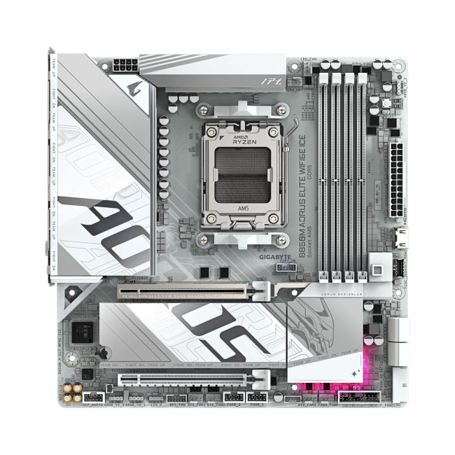 GIGABYTE B850M AORUS ELITE WiFi6E ICE Micro ATX AMD Socket AM5 Motherboard