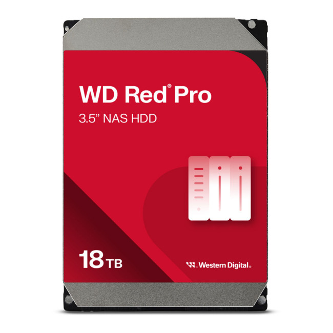 Western Digital Red Pro 18 TB 3.5" SATA 7200 RPM Internal NAS Hard Drive