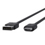 Belkin F2CU032BT10-BLK USB cable 3 m USB 2.0, Male/Male, Black