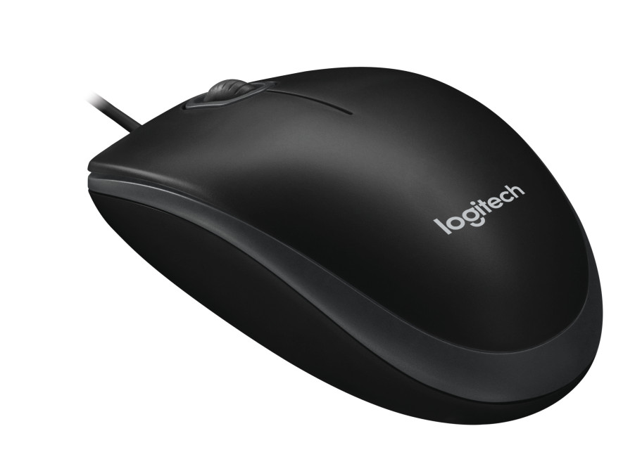 Logitech B100 Wireless Ambidextrous Mouse Black - 910-003357