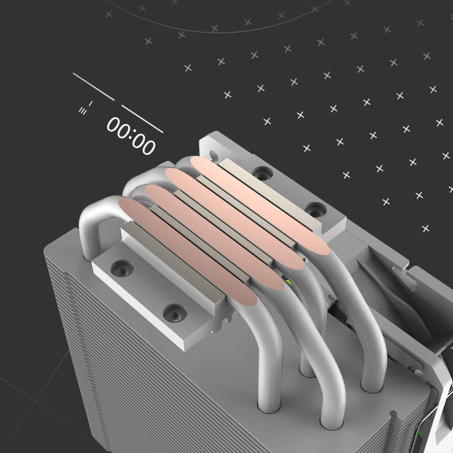 MSI MAG COREFROZR AA13 3-Pin ARGB CPU Cooler - White