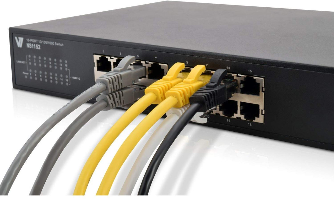 V7 CAT6 3 meter UTP Network Cable, RJ45 male/male connector, 24 AWG, 250 MHz