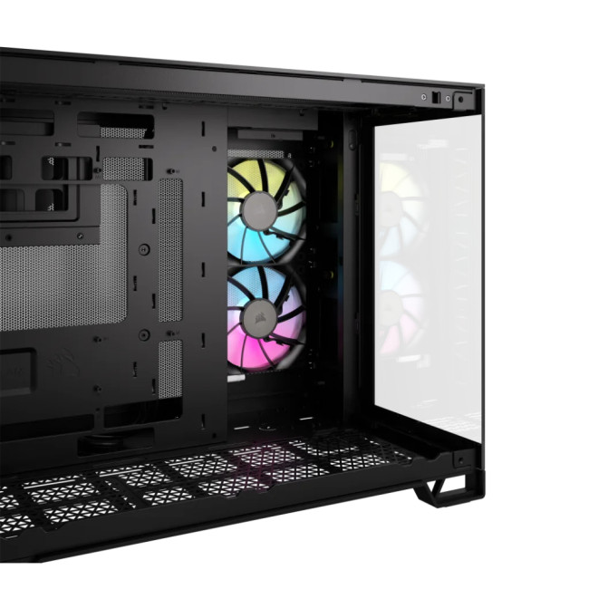 Corsair 2500X RGB Tempered Glass Mid Tower Gaming PC Case - Black