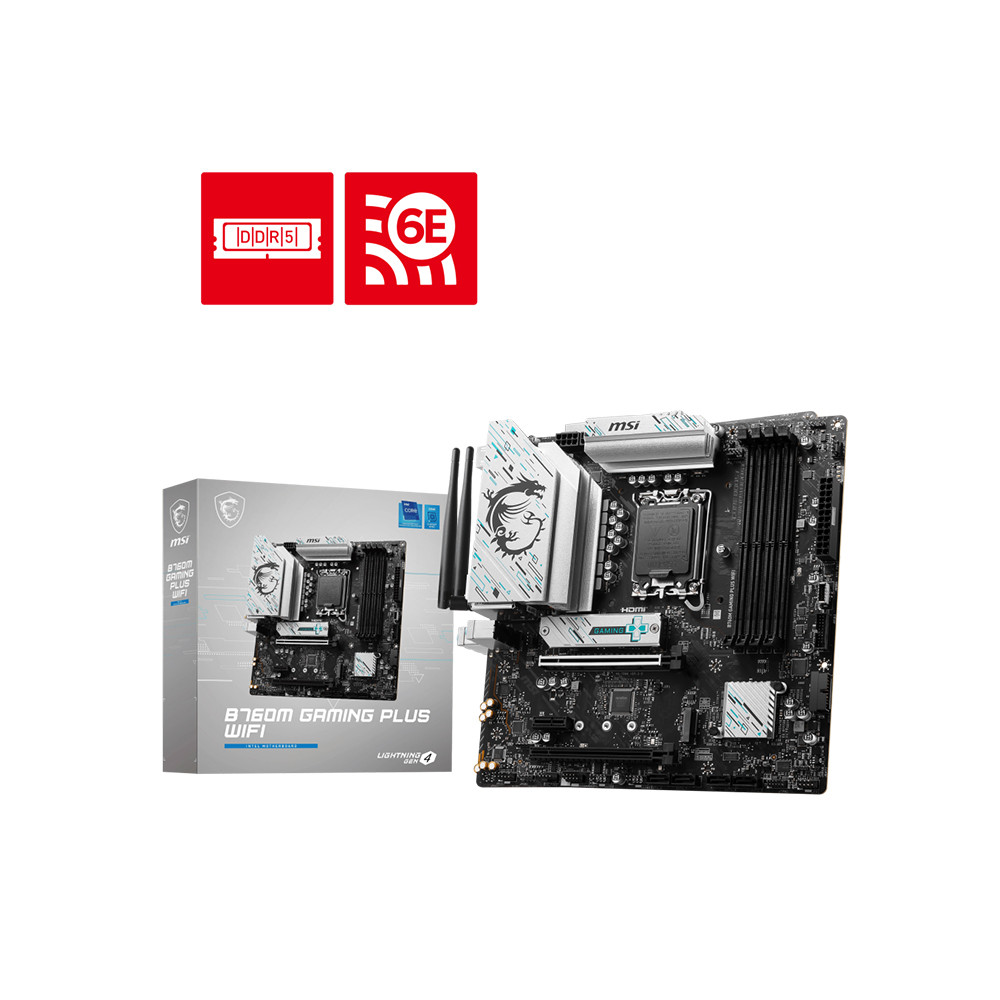 MSI B760M GAMING PLUS WIFI Micro ATX Board