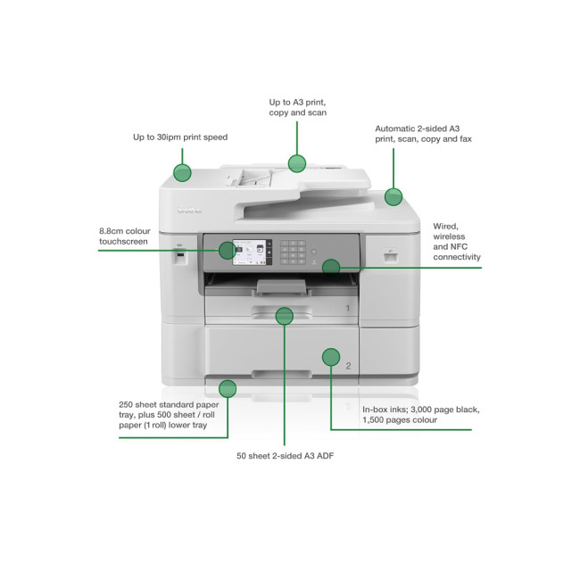 Brother MFC-J6959DW 1200 x 4800 dpi A3 Multifunction Colour Inkjet Printer