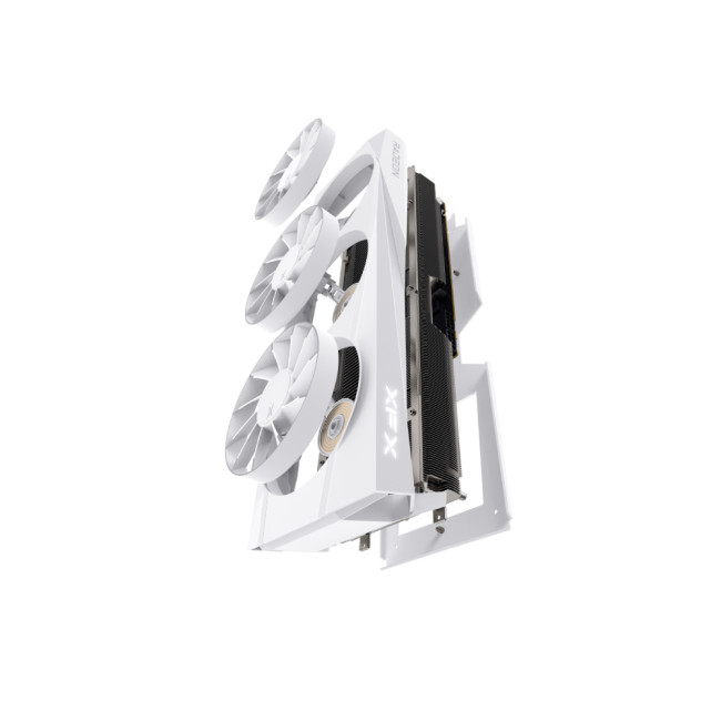 XFX AMD Radeon RX 9070XT Quicksilver Magnetic Air 16GB Graphics Card - White