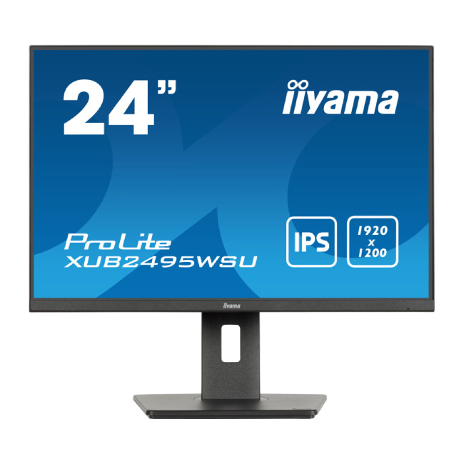 iiyama ProLite XUB2495WSU 24" IPS WUXGA 16:10 Height Adjustable Monitor with Speakers