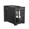 1st Player UV6 Tempered Glass Micro ATX Gaming Case - Black with 3 RGB Fans