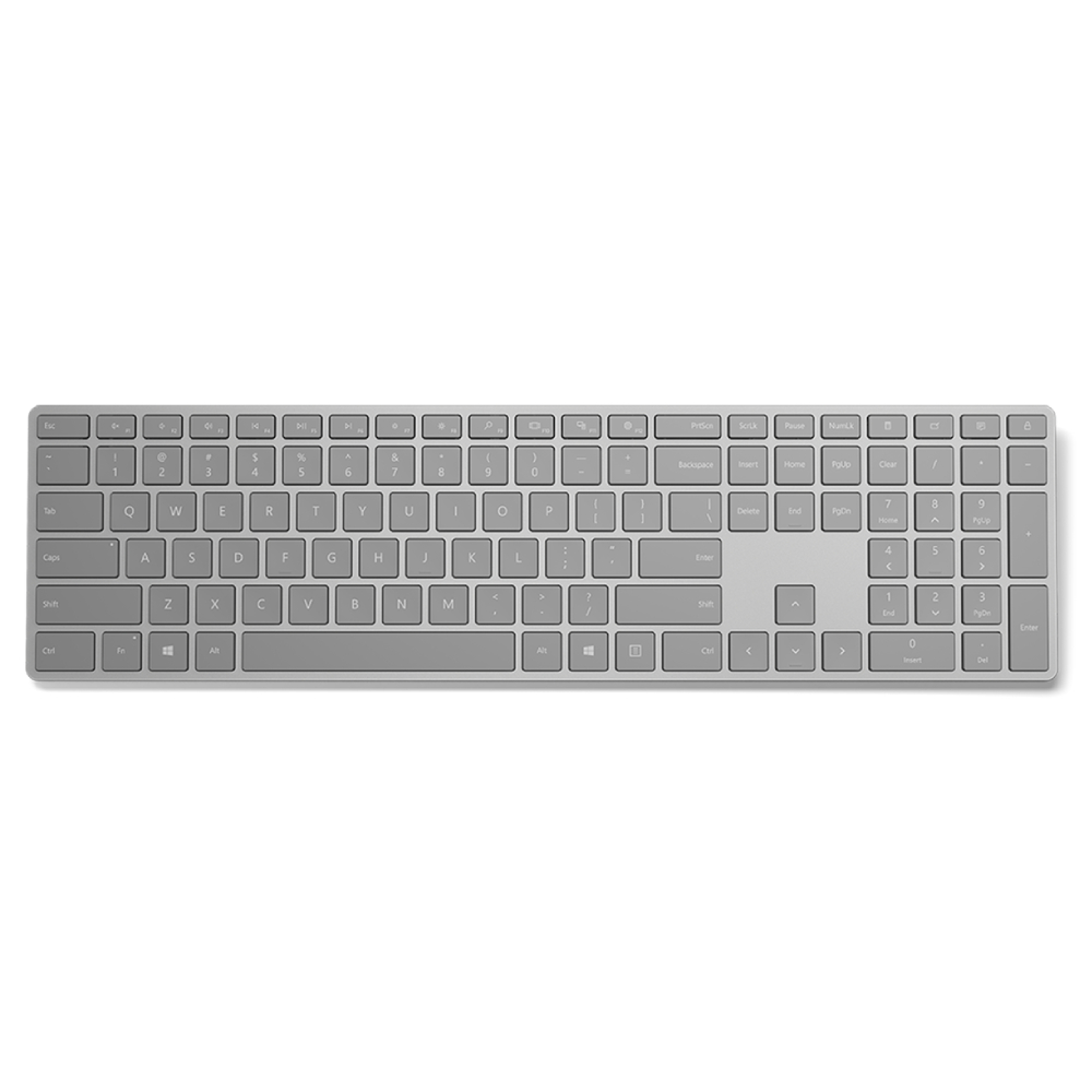 Microsoft Grey Refurbished Surface Wireless Bluetooth - English International Keyboard Layout