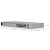 Ubiquiti USW 16 POE Managed Network Switch - 16 Ports