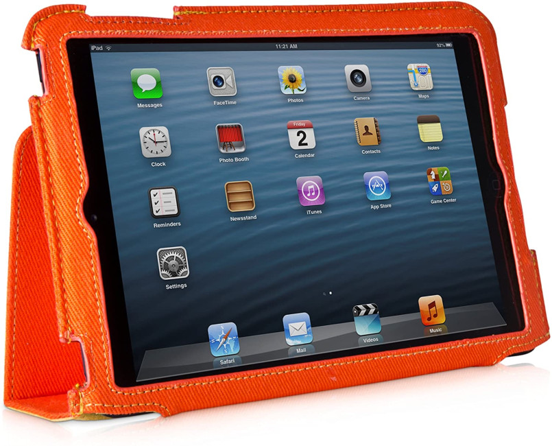 XtremeMac IPDN-MFD-93 Micro Folio Denim 7.9 Inches Case for iPad Mini - Orange