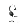 Jabra Evolve2 40 Mono Wired On-Ear Headset - Black