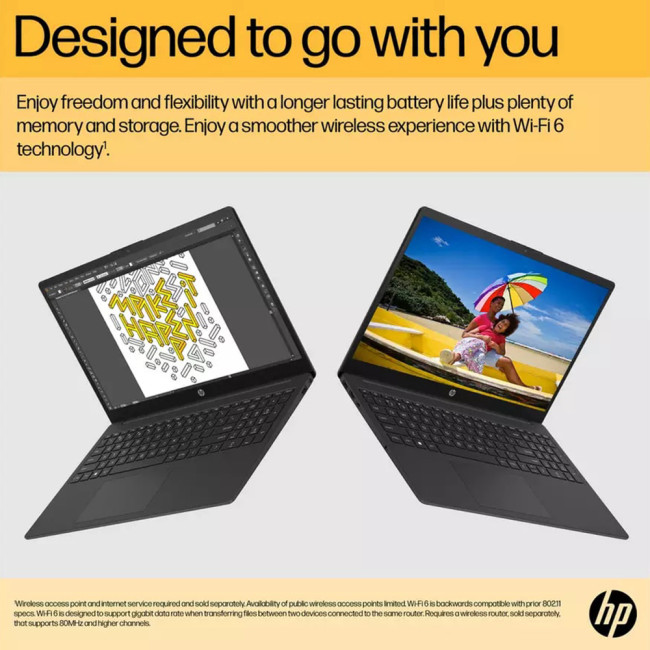 HP 15-fc0017na AMD Ryzen 5 7520U 8GB RAM 256GB SSD 15.6" Full HD IPS Windows 11 Home Laptop