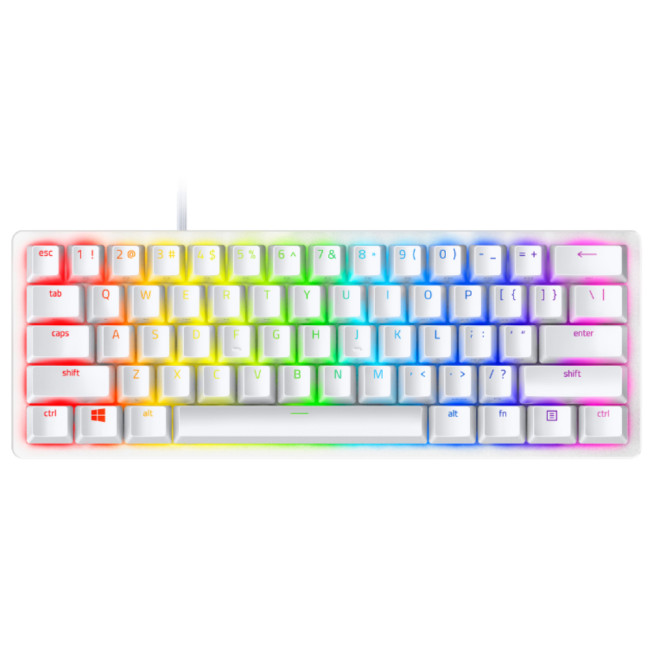 Razer Huntsman Mini USB QWERTY Gaming Keyboard White - RZ03-03392600-R3W1