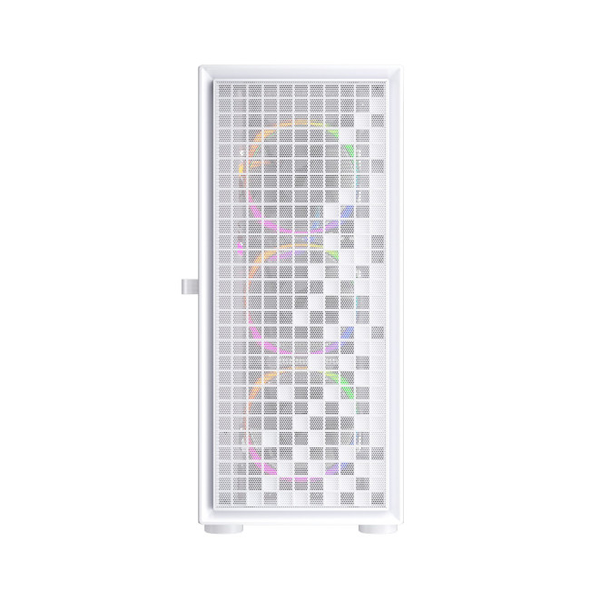 1st Player Go6-WH-4FS1 Tempered Glass Mid Tower Gaming Case - White with RGB Fans