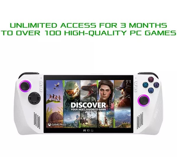 Refurbished ASUS ROG Ally RC71L-NH001W Portable Gaming Console 16GB LPDDR5 RAM 512GB M.2 SSD 7 inch FHD IPS Touchscreen Wi-Fi 6E Windows 11 Home