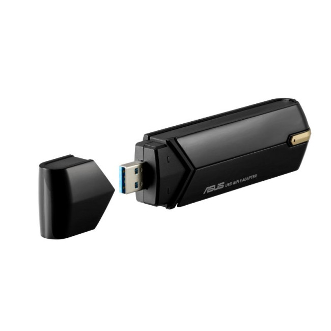Refurbished ASUS USB-AX56 AX1800 Dual Band 1775 Mbit/s USB-WLAN-Adapter - Black