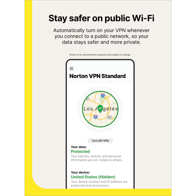 Norton VPN Standard - 1 User, 1 Device, 1-Year Enrollment Digital Key