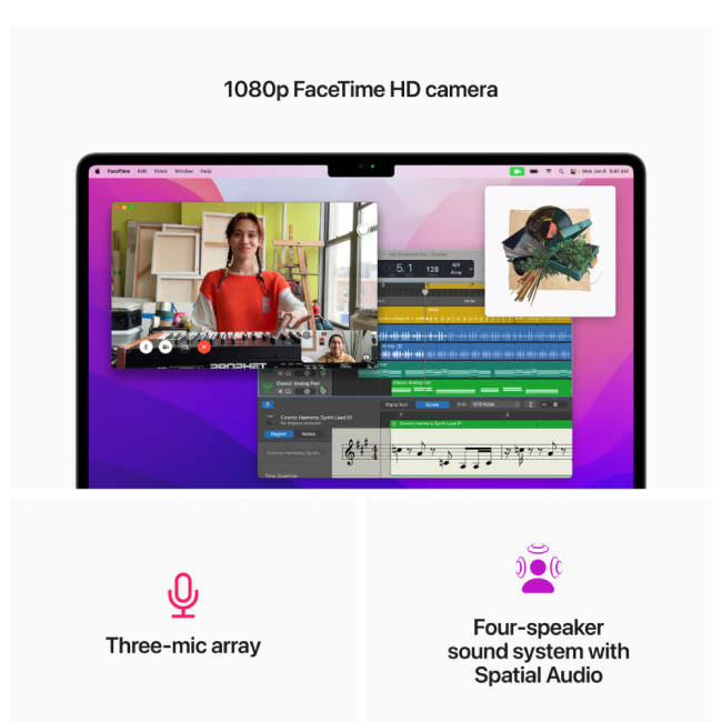 Apple MacBook Air M2 Octa-Core Chip 16GB RAM 256GB SSD 13" Liquird Retina IPS Display MacOS Sonoma Laptop - Starlight