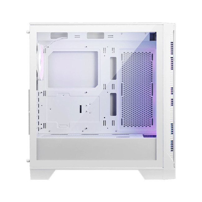 MSI MAG FORGE 320R AIRFLOW Tempered Glass Mid Tower PC Case - White