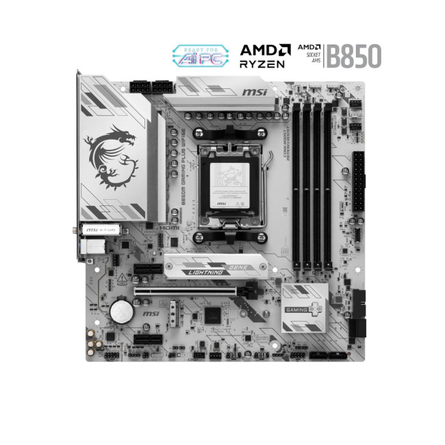 MSI B850M GAMING PLUS WIFI6E micro ATX AMD Socket AM5 Motherboard