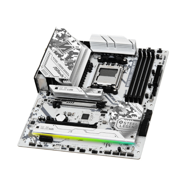 Asrock B650 Steel Legend WiFi  ATX AMD Socket AM5 Motherboard - White