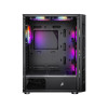 1st Player XP ATX Micro ATX Tempared Glass Black PC Case