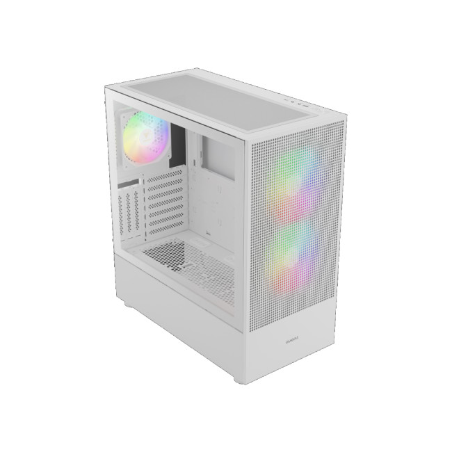 Gamdias TALOS M3 MESH Tempered Glass Mid Tower Gaming PC Case - White