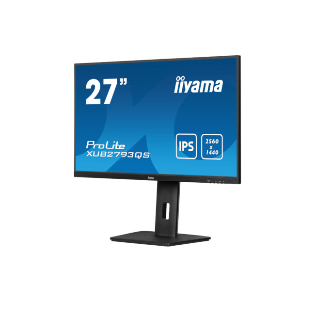 iiyama Prolite XUB2793QS-B7 27" IPS Quad HD 100Hz Height Adjustable Monitor with Speakers