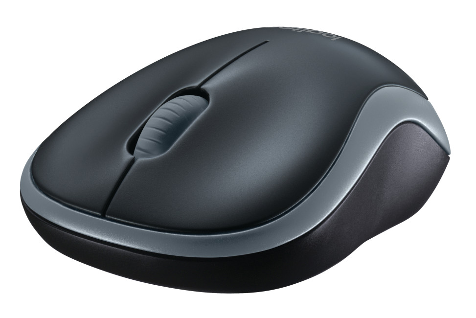 Logitech M185 Wired Ambidextrous Mouse Grey - 910-002235